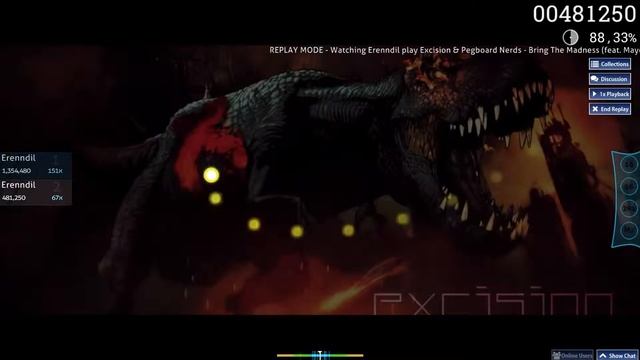 [osu!] Excision & Pegboards Nerds - Bring The Madness (ft. Mayor Apeshit) [Madness] (B) смотреть онлайн