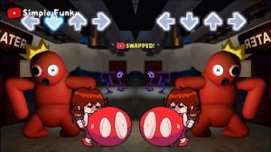 Rainbow Friends Roblox VS FAT Girlfriend + RED BLUE Friday Night Funkin mod