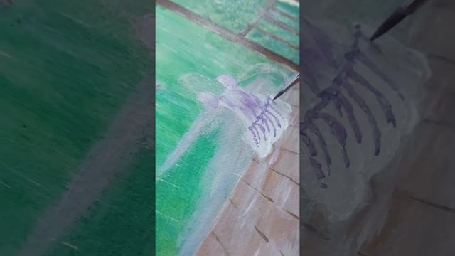 Painting a Girl | Satisfying Art |Rainy Day | Girl playing Guitar | #painting #tutorial #youtube смотреть онлайн