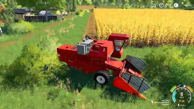 Farming Simulator 2019. Село Молоково. Уборка кукурузы; посевная. #6 смотреть онлайн