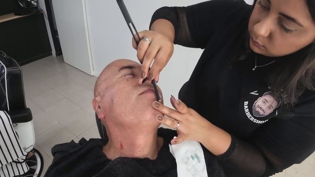 SUPER RELAXING MASSAGE AND SHAVE By LADY BARBER ASMR