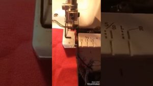 Как сделать закрепку на оверлоке.