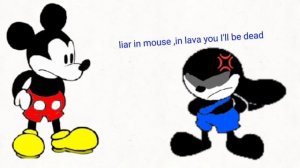 fnf oh god no but Mickey mouse vs Oswald [with lyrics]