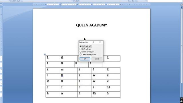 DELETE CELL, ROW AND COLUMN TABLE IN MS WORD смотреть онлайн