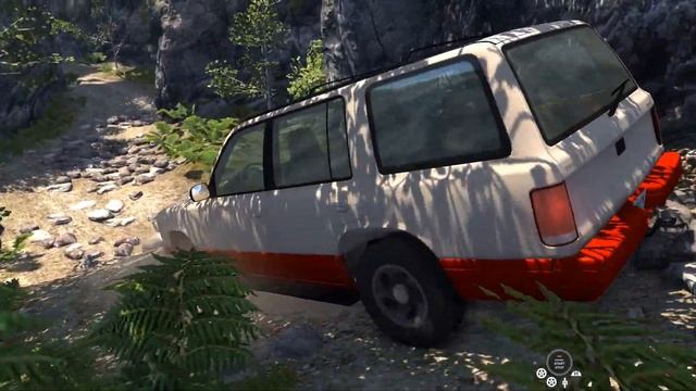 BeamNG Drive - Gavril Roamer Off Road On Dry Rock Island смотреть онлайн