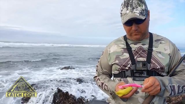 Fishing for Kob / Mulloway using dropshotting technique | Eastern Cape, South Africa смотреть онлайн