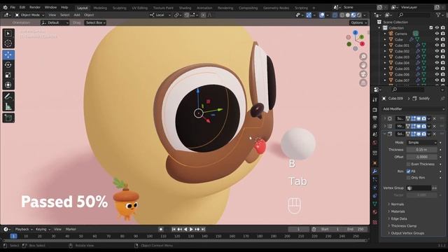 3D Modeling of a Pug | Blender Tutorial for Beginner | [RealTime] смотреть онлайн