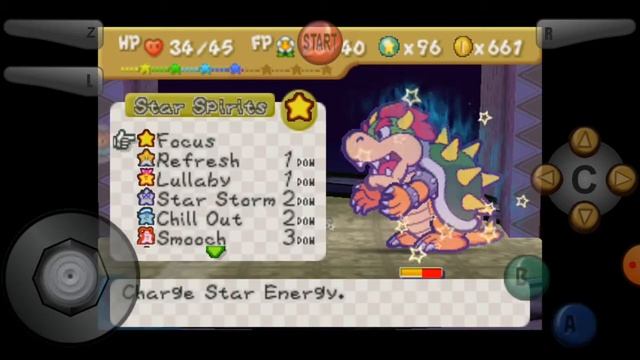 Defeating Bowser Paper Mario 64 Gameplay