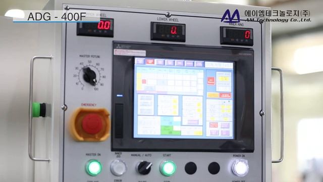 Full Automatic Double Side Fine Grinding Machine / 양면연삭기 / Model : ADG-400N-F смотреть онлайн