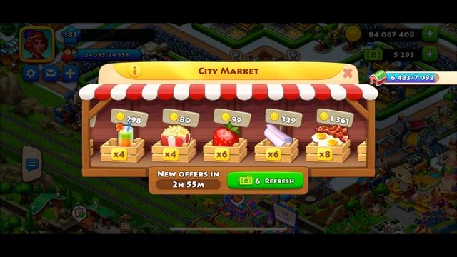 Playrix TOWNSHIP Level 183 Gameplay # 1