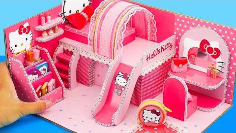 Делаем домик для кукол в стиле Hello Kitty своими руками смотреть онлайн