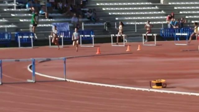 Teresa Mangue, Mª Angeles Moreno y Andrea Figueroa Final 300m.v. Cto.And.CD Córdoba 16-VI-12.AVI смотреть онлайн