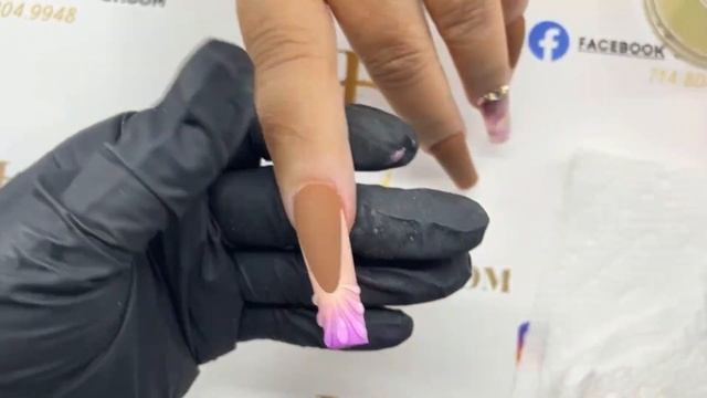 Vẽ French - đánh Pigment - Vẽ Gel móng dài | Christine Lam смотреть онлайн