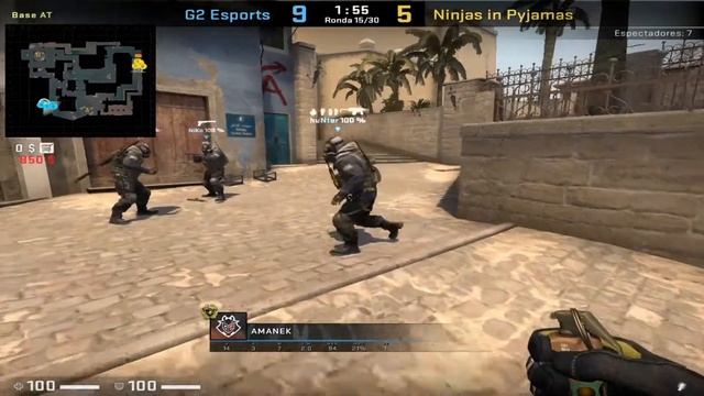 POV DEMO G2 AMANEK AWPER (26-16) de_mirage VS NIP смотреть онлайн