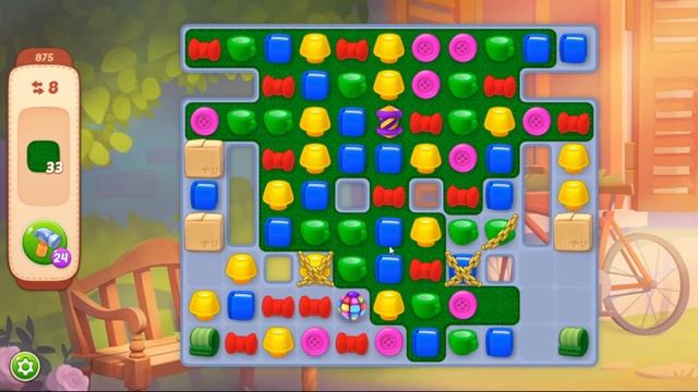 HomeScapes Hard Level 875