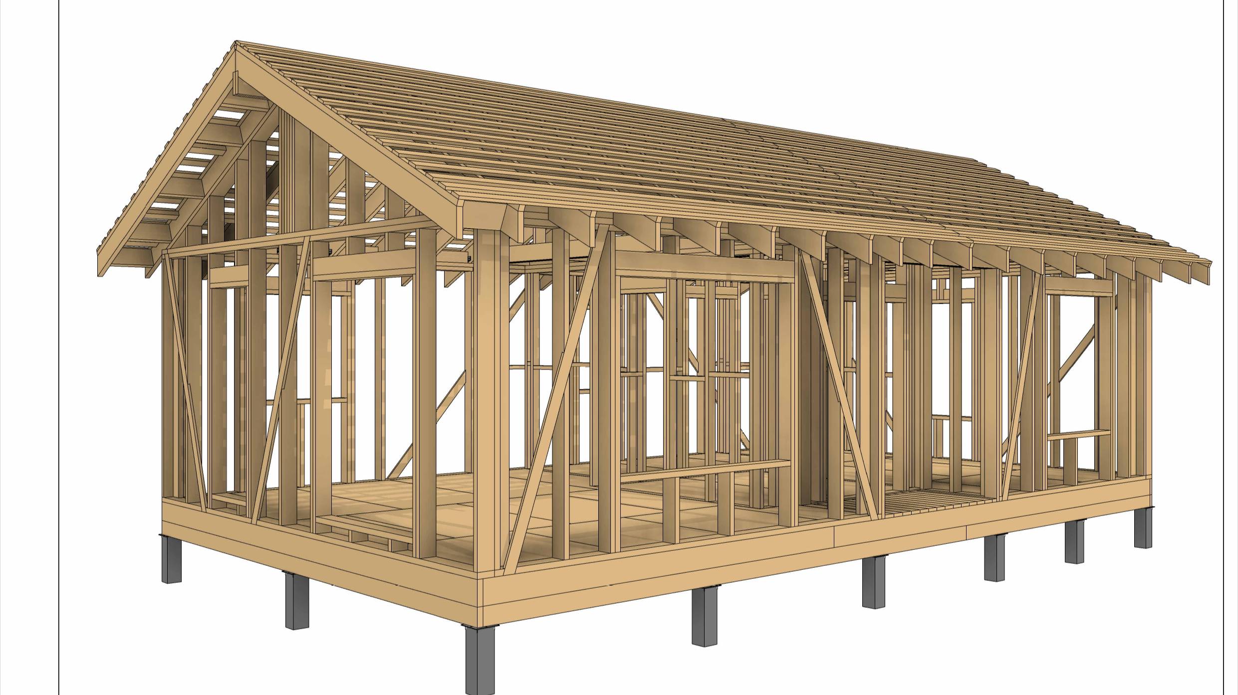 Каркасный дом 6х10 м для постоянного проживания. Проект, сборка. смотреть онлайн