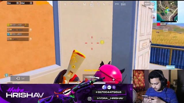 CHOCNHURER PUSH WITH HYDRA SQUAD! PMTL STARTED, JOIN DISCORD! BATTLEGROUNDS MOBILE INDIA смотреть онлайн