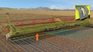 Полотняная жатка CLAAS CONVIO FLEX 1380-1080. Aнимация.