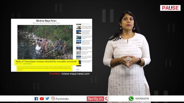 FACT CHECK: Does Video Show Crocodile Attack Woman in Odisha's Debi River/Gorakhpur Ramgarh Tal? смотреть онлайн