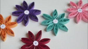 6 видов красивых БУМАЖНЫХ ЦВЕТОВ! Квиллинг идеи для бумажных цветов! Поделки своими руками!