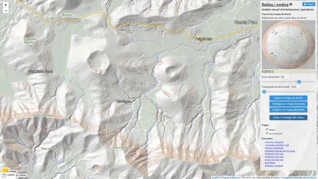 Relief and hill shading by ICGC ICA 2019 смотреть онлайн