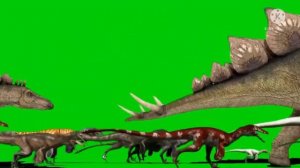 Dinosaur Stampede Green Screen