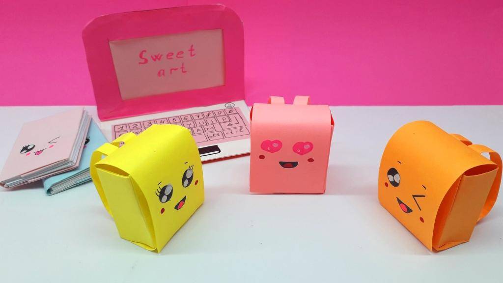 Рюкзак из бумаги / Поделка из бумаги своими руками / Оригами Портфель | Paper School Bag