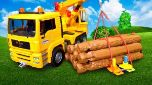 Детское видео про игрушечные машинки для детей. Порвался трос у Большой строительной машины!