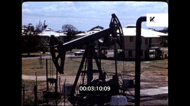 1960s Venezuela, Oil Rigs and Countryside, 16mm смотреть онлайн