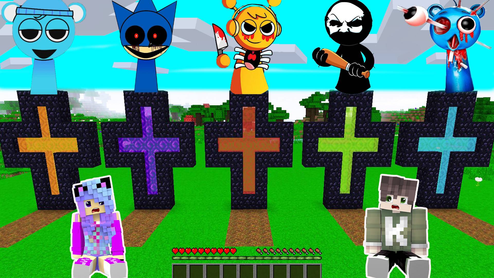 ВЫБЕРИ НЕОБЫЧНЫЕ ИСПЫТАНИЯ ДЛЯ ВЫЖИВАНИЯ СО СПРУНКАМИ В МАЙНКРАФТ смотреть онлайн