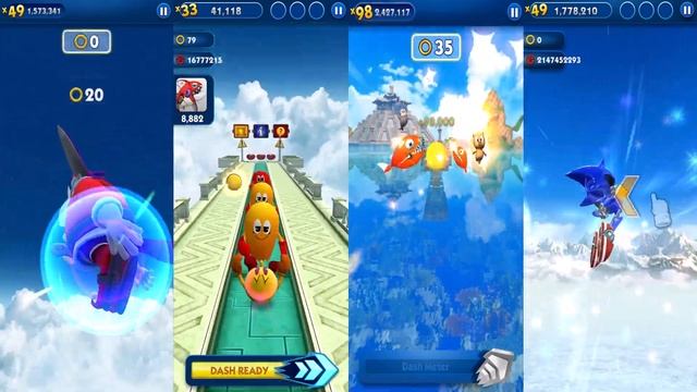 Sonic Dash - All 4 Bosses Battle Eggman Zazz vs Bash Pacman Dr. Robotnik All Characters Unlocked смотреть онлайн