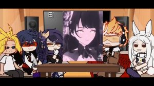 [Pro heroes react to Raiden Ei as (new teacher/Pro Hero)]