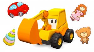 Экскаватор Мася и Игрушки на английском. Развивающие машинки - Английский для детей