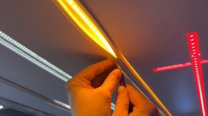 Подробная установка торцов в световых линиях FLEXYPRO и поклейка гарпуна от команды "A1 ПОТОЛОК"