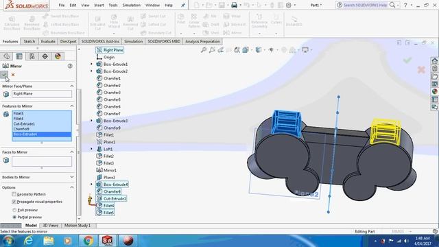 Solidworks tutorial | How to design a joystick or console of play station? смотреть онлайн