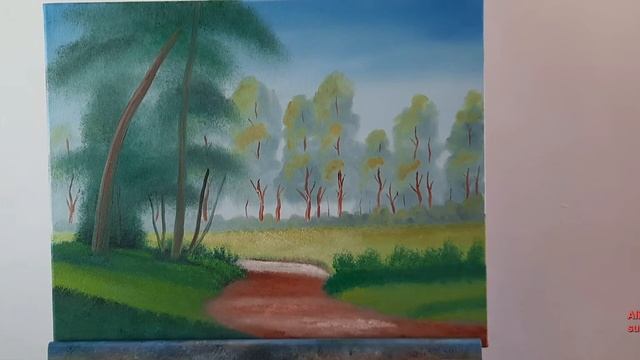 Painting a Landscape in Oil.Cum să pictezi în ulei un peisaj cu pădure( Episode 47) смотреть онлайн