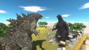 GODZILLA vs HEISEI GODZILLA - Animal Revolt Battle Simulator