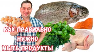 Как повара правильно моют Продукты. Можно ли мыть Яйца и почему нельзя мыть Курицу из магазина.