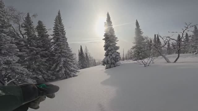 Шерегеш. еще не весь снег раскатан