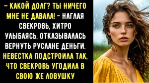 – Какой долг? Ты ничего мне не давала! - Наглая свекровь, хитро улыбаясь, отказывалась вернуть долг