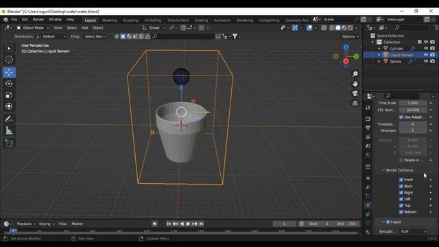 Fluid simulation in Blender (Tutorial). #3d #blender #tutorial смотреть онлайн
