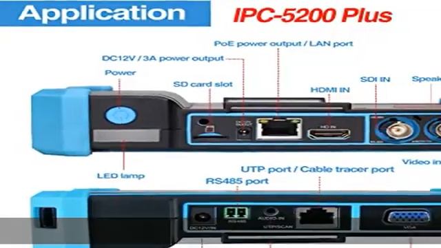 Rsrteng IP Camera Tester, IPC-5200 Plus 8MP AHD CVI TVI SDI CVBS IP Camera Test 4K HD Display Video смотреть онлайн