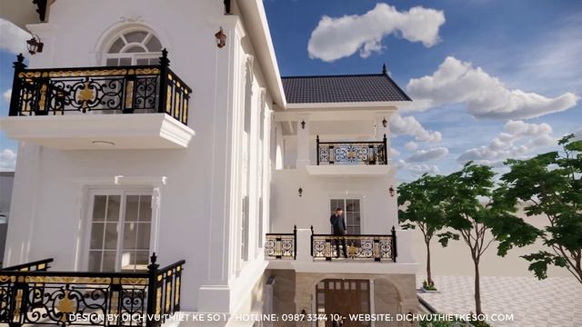 Mau thiet ke nha pho 3 tang tan co dien nam 2022 - Enscape 3D - Video - Sketchup смотреть онлайн