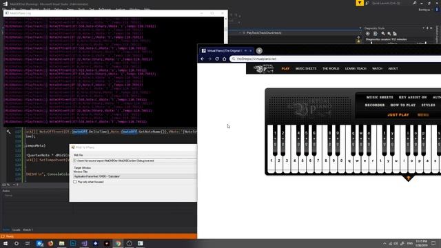 MIDI to VirtualPiano Converter Test смотреть онлайн