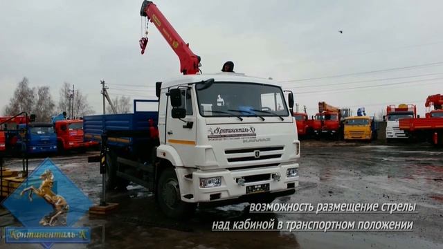Бортовой автомобиль КАМАЗ-43253 с КМУ смотреть онлайн