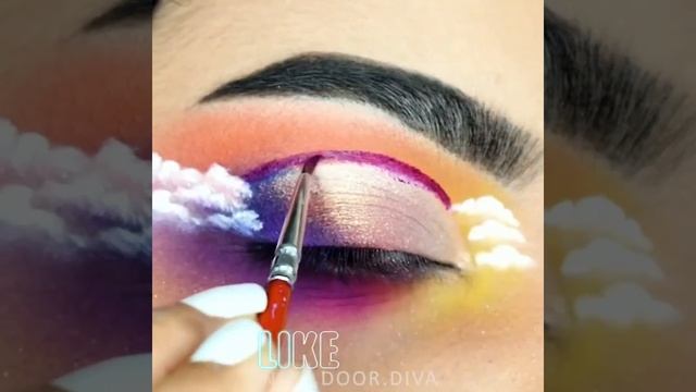 #EyeshadowTutorial  Somewhere over the Rainbow 🌈 Cut-Crease Eyeshadow FANTASY Artistic Makeup Look смотреть онлайн