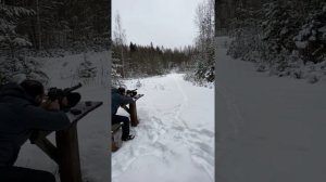 Автоматическая стрельба из охотничьего Винтореза // Стрельба из КО ВССЛ Винтореза 366 ТКМ