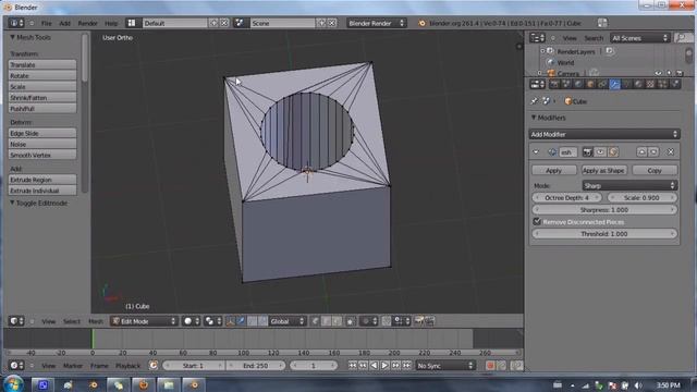 Blender 2.6 Tutorial 27 - Remesh Modifier смотреть онлайн
