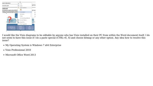 Word 2013 - How to add figures to Visio Diagrams in Word Document смотреть онлайн