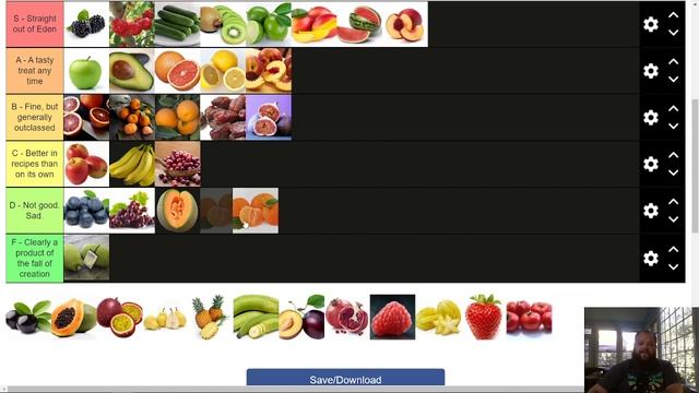 Ultimate Fruit Tier List смотреть онлайн